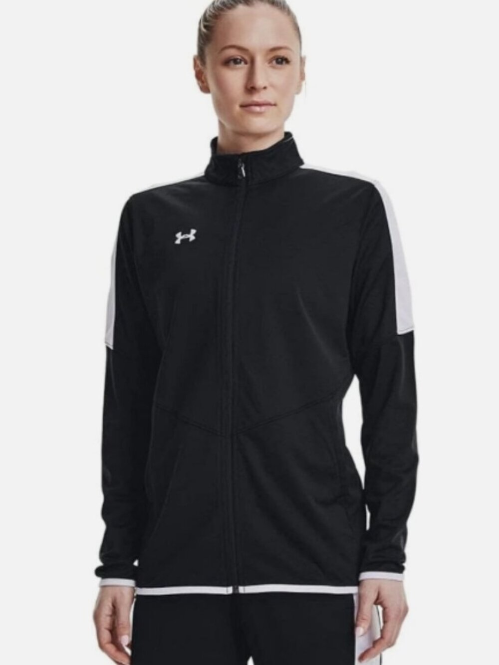Under Armour Women's Rival Knit Warm-Up Jacket (Black) Size XS